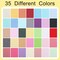 35 Pcs Solid Color Cotton Precut Fabric 20 x 20 Inch(Multicolor)